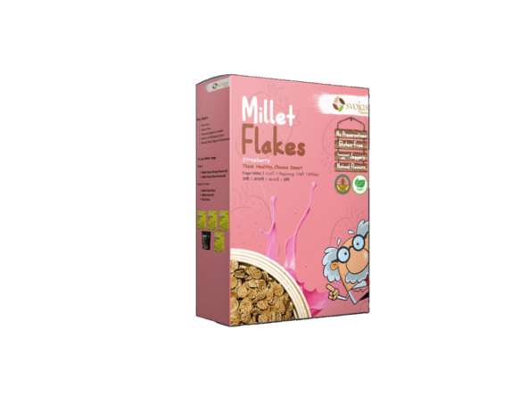 Millet Flakes (Strawberry Flavoured Ragi)