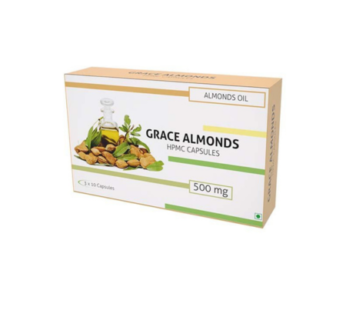 Grace Almond Oil 500Mg (Hpmc/Veg) Capsules