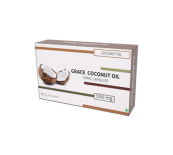 Grace Coconut Oil 500mg Veg Capsules